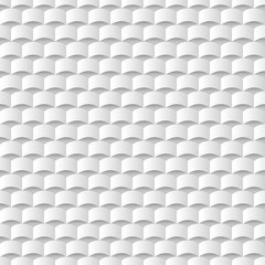 Wall Mural - white 3d geometric texture background,seamless pattern