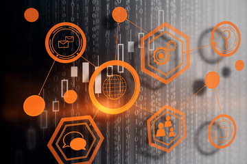 Wall Mural - finance and innovation concept