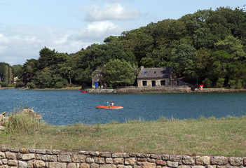 Wall Mural - Le Crac'h rivière côtière du Morbihan