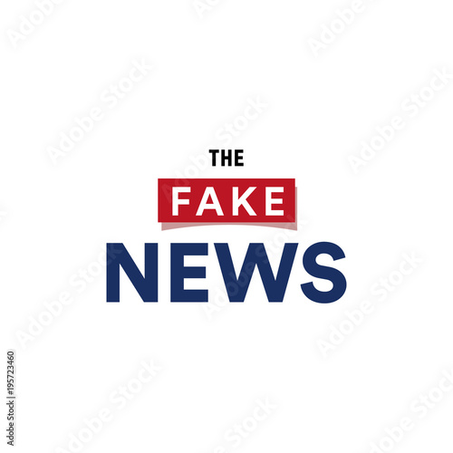 The Fake News Show False Breaking Broadcast Minimalistic Text Logo Vector Illustration On The Fake News Show False Breaking Broadcast Minimalistic Text Logo Vector Illustration On
