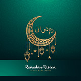 Fototapeta Kuchnia - ramadan kareem greeting card design with mandala