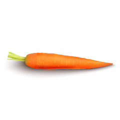 Sticker - Carrot isolated on white background