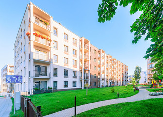 New apartment building children playground Vilnius