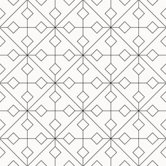  geometric vector pattern repeating linear square triangle and diamond shape in monochrome stylish. pattern is on swatches panel
