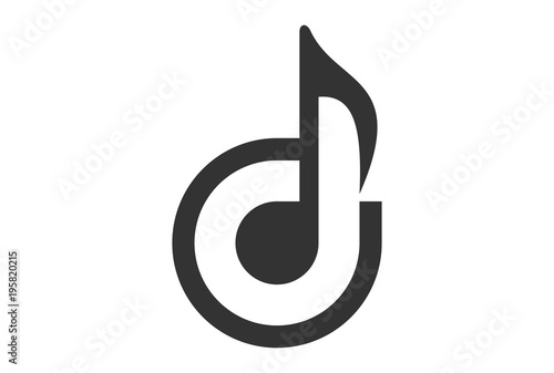 Plakaty atrybuty muzyczne  logo-nuty-litery-d