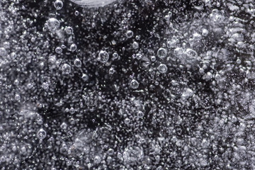 Wall Mural - Close up of Air Bubbles in Ice