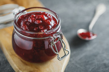 Traditional Scandinavian Jam With Cowberry And Juniper