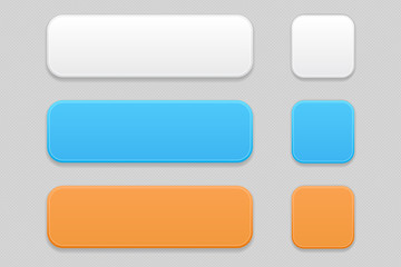 Wall Mural - colored matted interface buttons