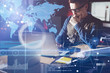 © Rymden - Businessman analysing the data