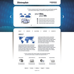 Wall Mural - website template