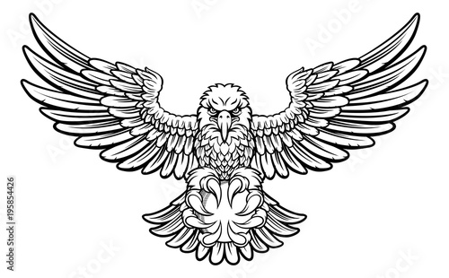 Eagle Cricket Sports Mascot