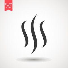 Wall Mural - Smoke puff vector icon illustration isolated on white background. hot eps vector icon. Flat web design element for website or app.