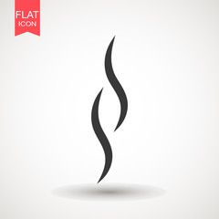 Wall Mural - Smoke puff vector icon illustration isolated on white background. hot eps vector icon. Flat web design element for website or app.