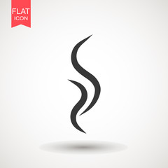 Wall Mural - Smoke puff vector icon illustration isolated on white background. hot eps vector icon. Flat web design element for website or app.
