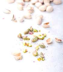 Wall Mural - Pistachio on stone board