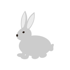 Wall Mural - rabbit icon. vector sign symbol on white background