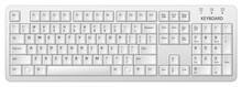 Vector White Pc Keyboard