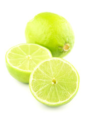 Canvas Print - Lime isolated on white