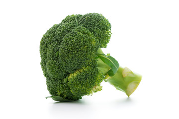 Wall Mural - Raw broccoli vegetable isolated on white background