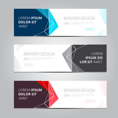 vector abstract design banner web template.