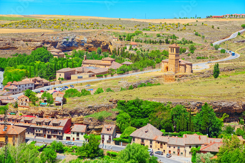 Fotografie, Obraz Eresma Valley (Mirador Del Valle del Eresma) landscape view area