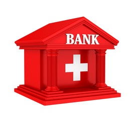 Wall Mural - Swiss Bank Building Isolated