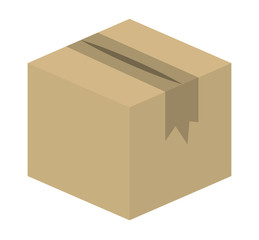 box carton delivery service vector illustration design