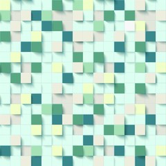 Wall Mural - abstract mosaic of squares