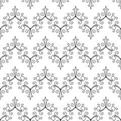 Wall Mural - seamless abstract floral pattern.
