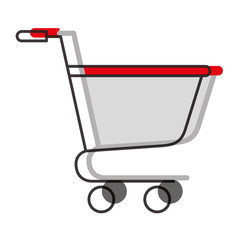 Canvas Print - shopping cart isolated icon vector illustration design