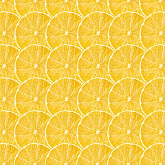 Yellow lemon fruit slices texture, real photo food background