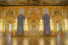 Interior Of Catherine Palace A Rococo Palace In Tsarskoye Selo Saint Petersburg Russia