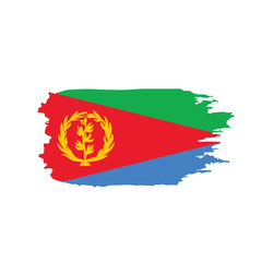 Eritrea flag, vector illustration