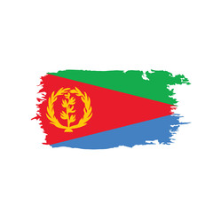 Eritrea flag, vector illustration