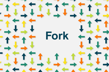 Sticker - Wallpaper Pfeile - Fork