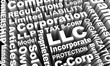 LLC LLP S- C-Corp Business Types Models Words 3d Illustration