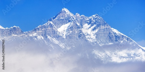 Plakaty Mount Everest gora-lhotse-south-rock-w-kolorze-niebieskim