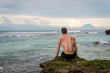 © zulman - Man enjoying ocean view. Bali, Indonesia