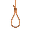 Hangman noose rope knot