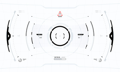 Wall Mural - Sci-Fi Virtual Reality Technology Hud Screen Design