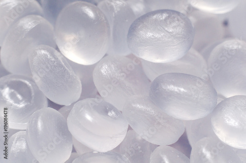 Fotomural Polypropylene granule close-up background texture