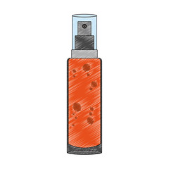 Sticker - Fragrance cosmetic bottle vector illustration graphic design