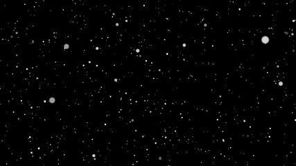 Wall Mural - through space, starfield. seamless loop abstract particles background.