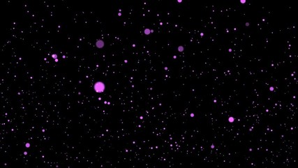 Wall Mural - through space, starfield. seamless loop abstract particles background.