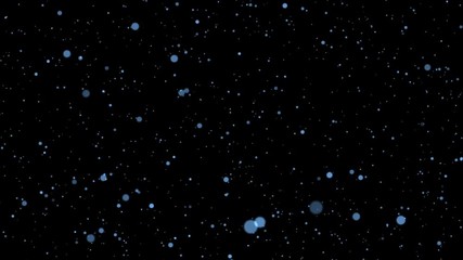 Wall Mural - through space, starfield. seamless loop abstract particles background.