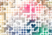 Abstract Pattern Shape, For Graphic Design, Artistic. Collection, Mosaic, Geometric & Background.