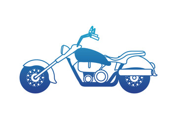 Poster - retro motorcycle classic icon vector illustration design