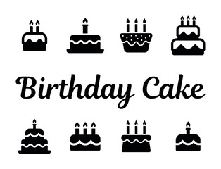 Sticker - Birthday Cake icon collection