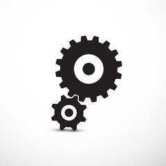 Sticker - Cogs, Gears Icons Isolated