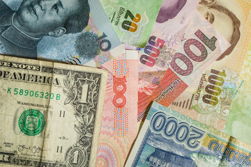 An international banknotes